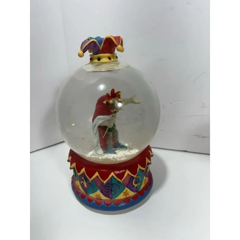 Vintage Disney Enesco Hunchback Notre Dame Quasimodo Jester Snow Globe‎ Musical